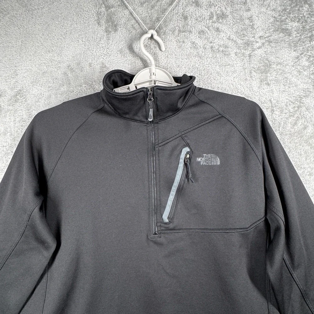 The North Face Men Large Canyonlands Pullover Jacket Sweater Black Gray Gorpcore